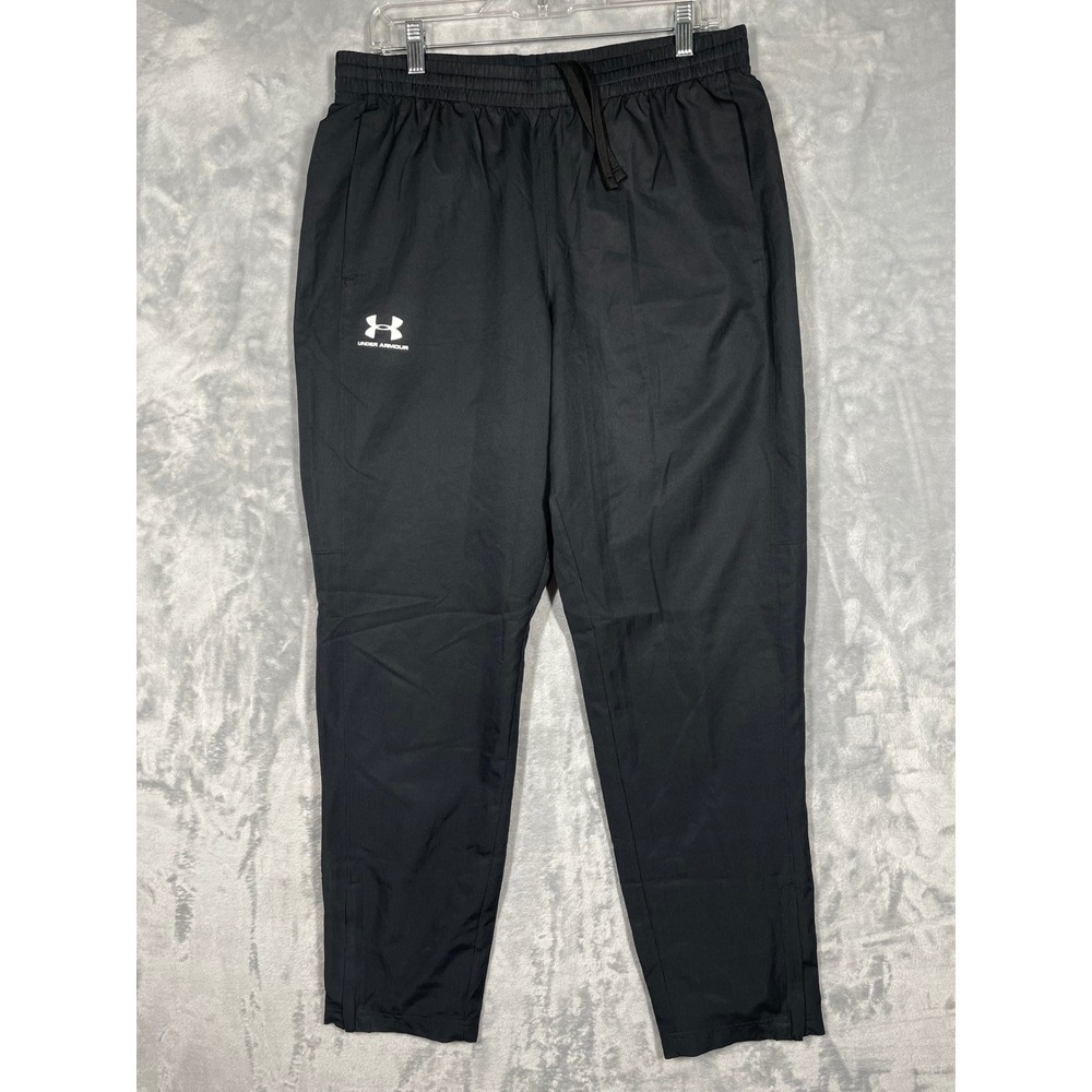 Under Armour Mens Sportstyle Wind Pants Black Loose Fit Mesh Lined LG
